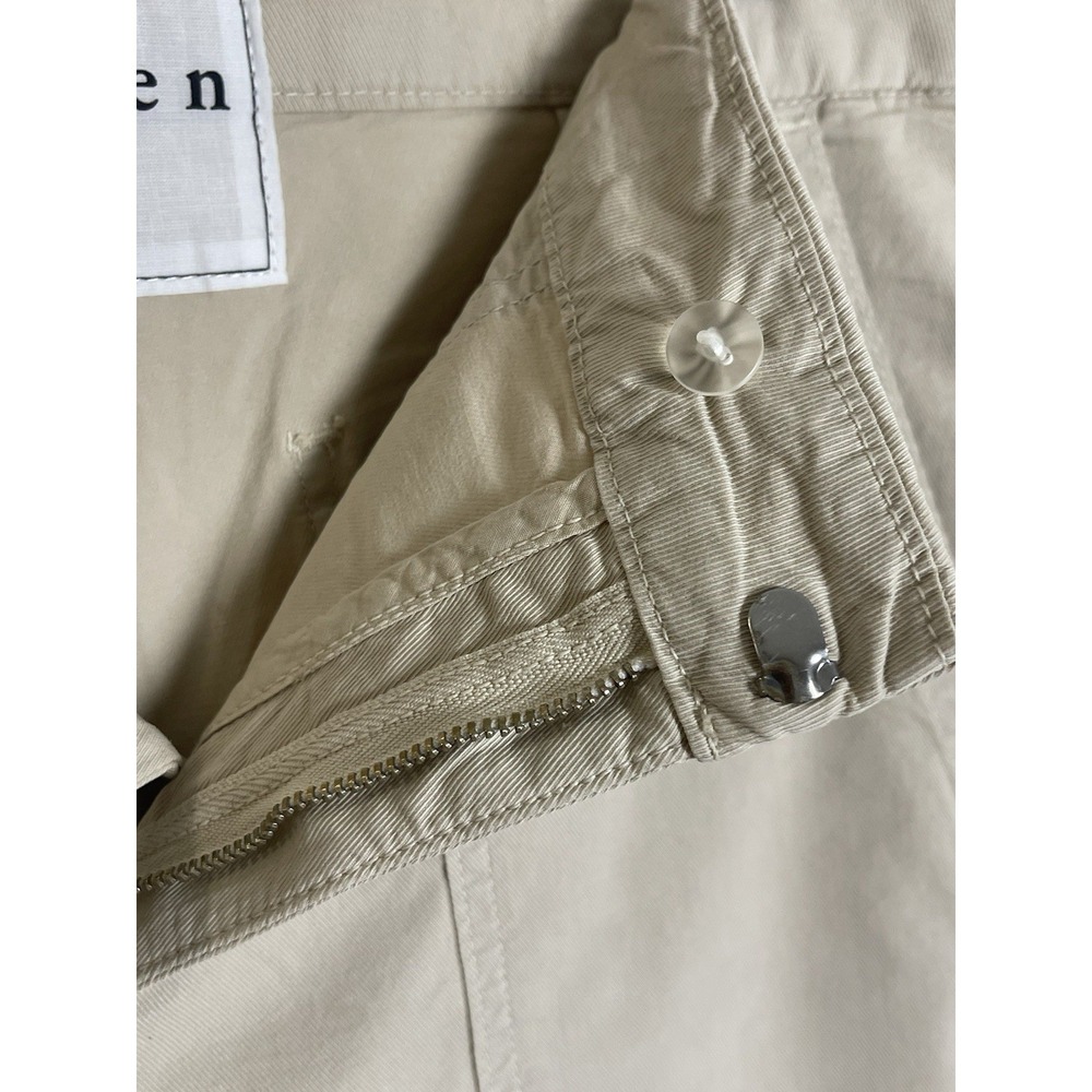 FRANK & EILEEN‎ Blackrock Utility Pants Khaki Italian Fabric Size 10 - Picture 8 of 16